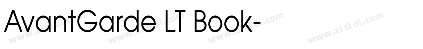 AvantGarde LT Book字体转换
